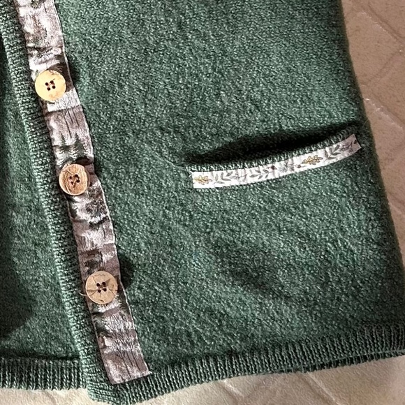 Woolrich Vest Button front Forest Green - Picture 6 of 7